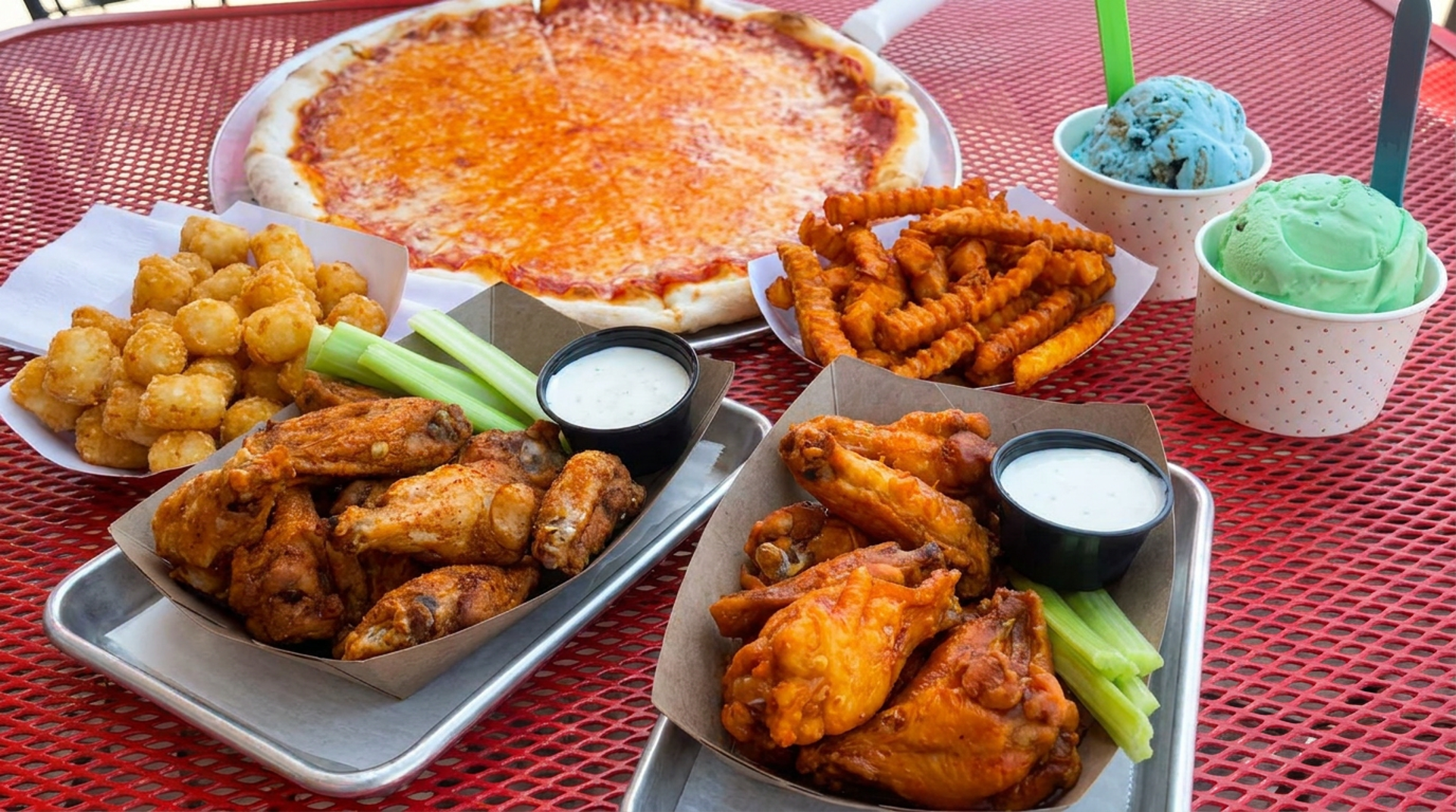 Burgers, pizza, and ice cream since 2020